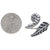 Silver Adjustable Fern Ring