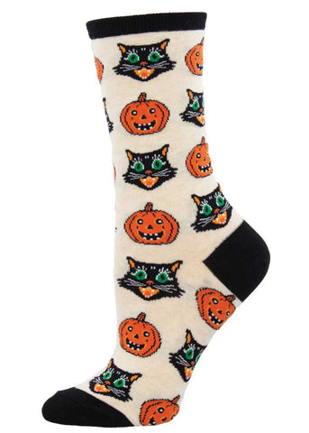 Vintage Halloween Crew Socks