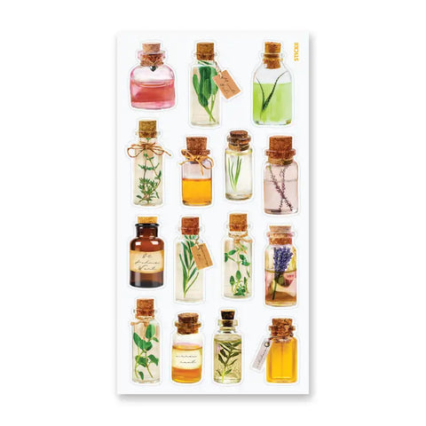 Herb Bottles Sticker Sheet