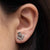 Silver Thistle Post Earrings