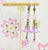 Lilac Lucite Flower Earrings