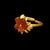 Scarlet Mums Ring, Adjustable