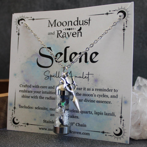 Selene Spell Jar Amulet Necklace