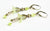 Peridot Lucite Flower Earrings