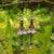 Pink Lucite Flower Earrings