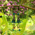 Green Lucite Flower Earrings