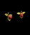 Cranberry Post Earrings