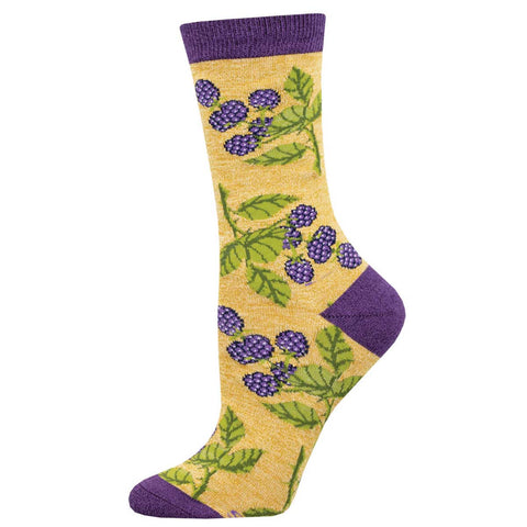 Bunch of Blackberries Socks -- Hemp