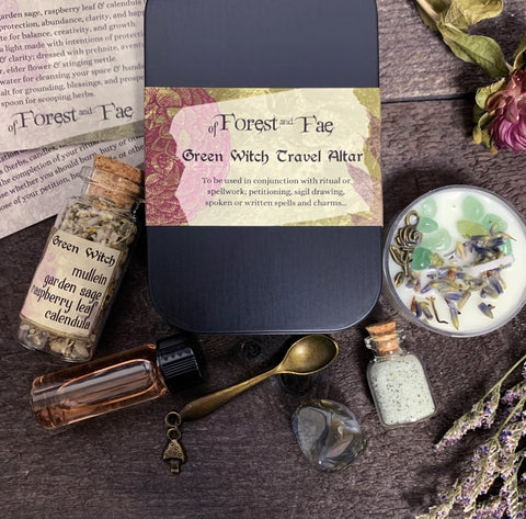 Green Witch Travel Altar • Witch Kit