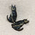 Black Cat Kitty Earrings