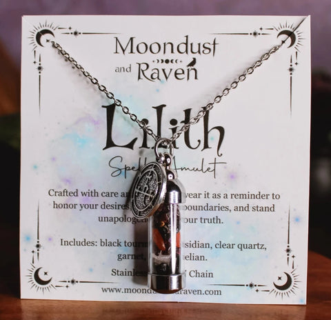 Lilith Spell Jar Amulet Necklace