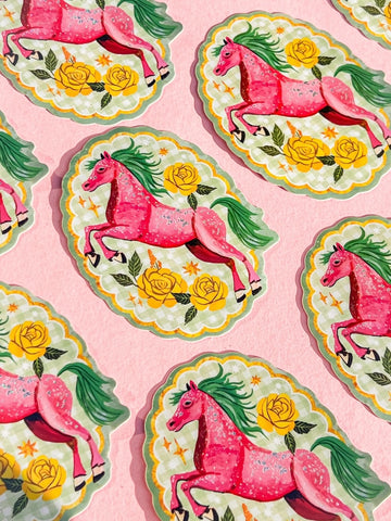 Sparkle Pony Glitter Sticker