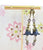 Prussian Blue Lucite Flower Earrings