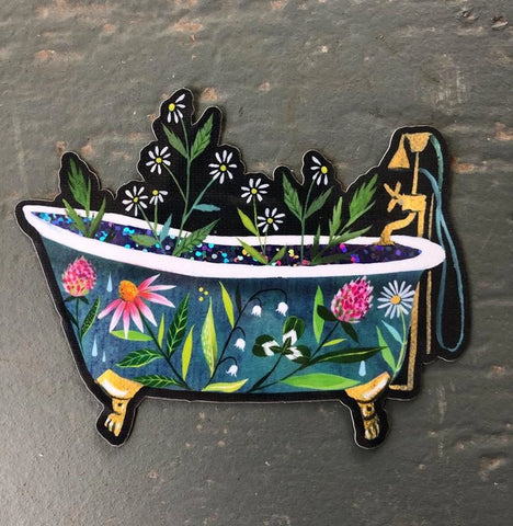 Bathtub Glitter Sticker