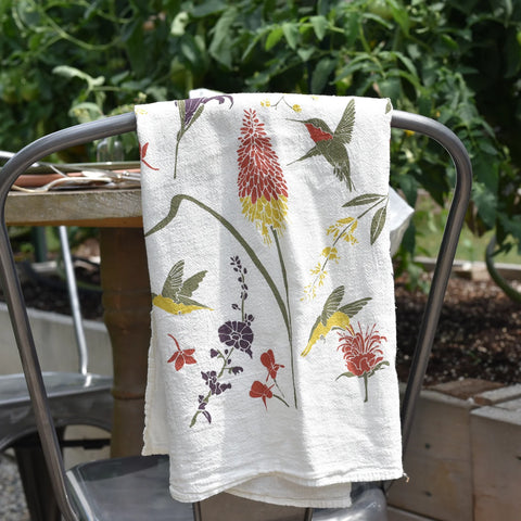 Hummingbird Flour Sack Towel