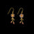 Peach Blossom Dainty Drop Earrings
