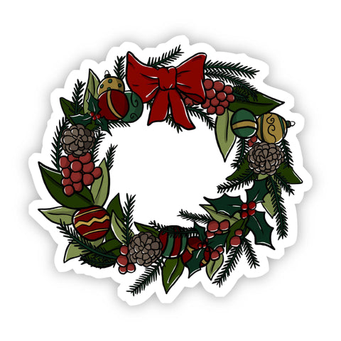 Holiday Wreath Sticker