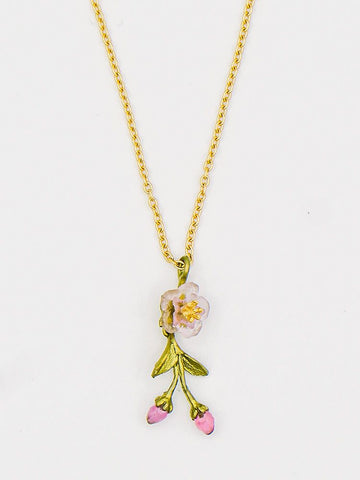 Peach Blossom 16" Dainty Pendant