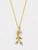 Peach Blossom 16" Dainty Pendant