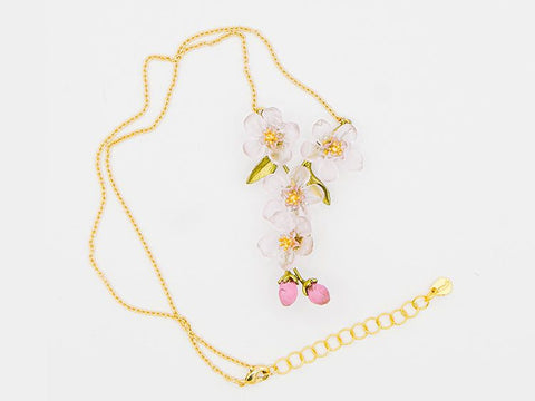 Peach Blossom 16" Y Pendant