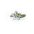 One Flower Forget-Me-Not Ring, Adjustable