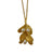 Gold Boxwood Necklace with Pearls