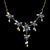 Blue Violet Cluster Necklace
