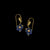 Blue Violet Wire Earrings