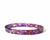 Gold Flake Stacking Resin Bracelet -- Purple