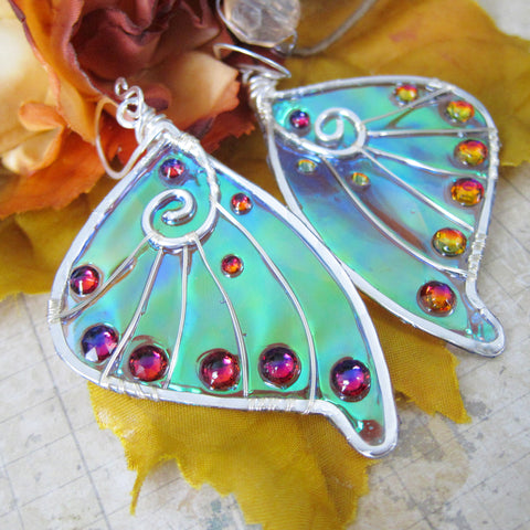 Elf Queen Faery Wing Earrings