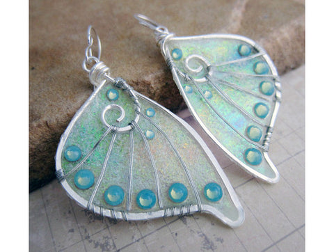 Glow in the Dark Faery Wing Earrings