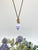 Purple Faerie Dust with Brass Chain