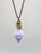 Purple Faerie Dust with Brass Chain