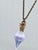 Purple Faerie Dust with Brass Chain