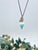 Green Faerie Dust with Brass Chain