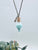 Green Faerie Dust with Brass Chain