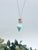 Green Faerie Dust with Silver Plated Chain