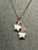 White Faerie Dust with Silver Plated Chain