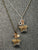 Gold Faerie Dust with Brass Chain