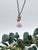 Pink Faerie Dust with Brass Chain