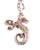 Sweet Winged Seahorse Pendant - Champagne Crystals