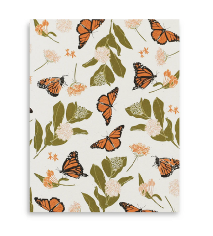 Monarchs & Milkweeds Art Print