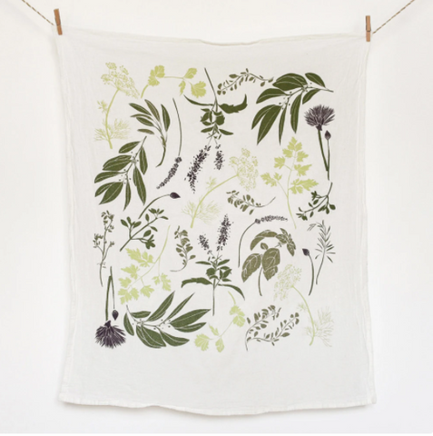 Herb Garden Flour Sack Towel