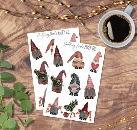 Gnomentines sticker sheet