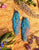 Fairy Wing Earrings - Teal Iridescent