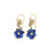 Blue Violet Wire Earrings