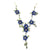 Blue Violet Cluster Necklace