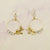 Golden Leaf Cluster Statement Earrings