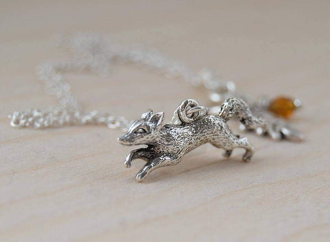 Teeny Tiny Fox Necklace