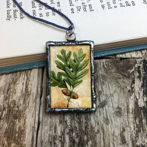 Acorn Pendant with Emerson Quote